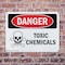Signmission Toxic Chemicals Danger Sign, Plastic, 14in W x 10in L, 2PK OS-2PACK-DS-P-1014-L-2045 - alternate 6